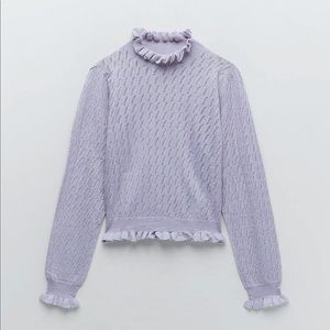 ZARA | WOOL BLEND LAVENDER SWEATER | M | 🌟NEW🌟